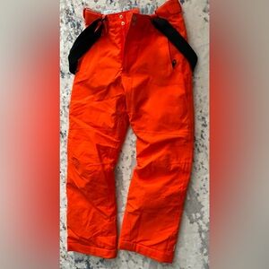 DARE2B youth size 12/14 orange snowpants with suspenders